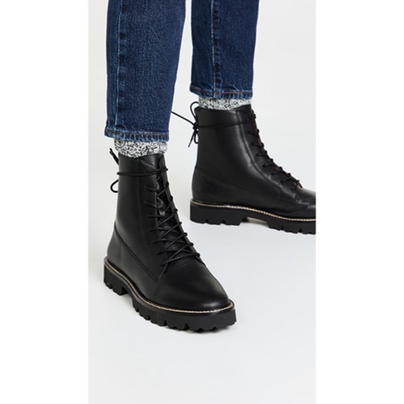 Madewell Shoes - Madewell City Walk Lugsole Lace-Up Boots NEW